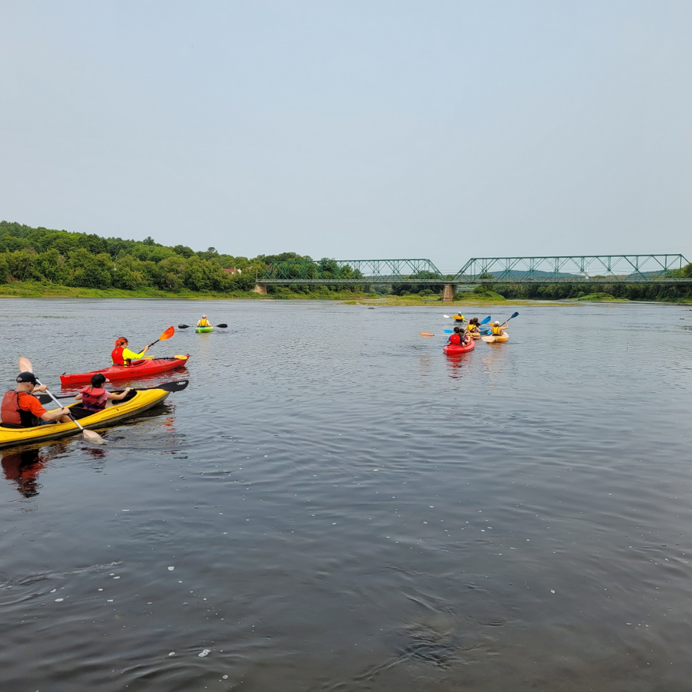 River descent Richmond-Ulverton for 6 adults and 4 kids - Canot-Kayak Richmond