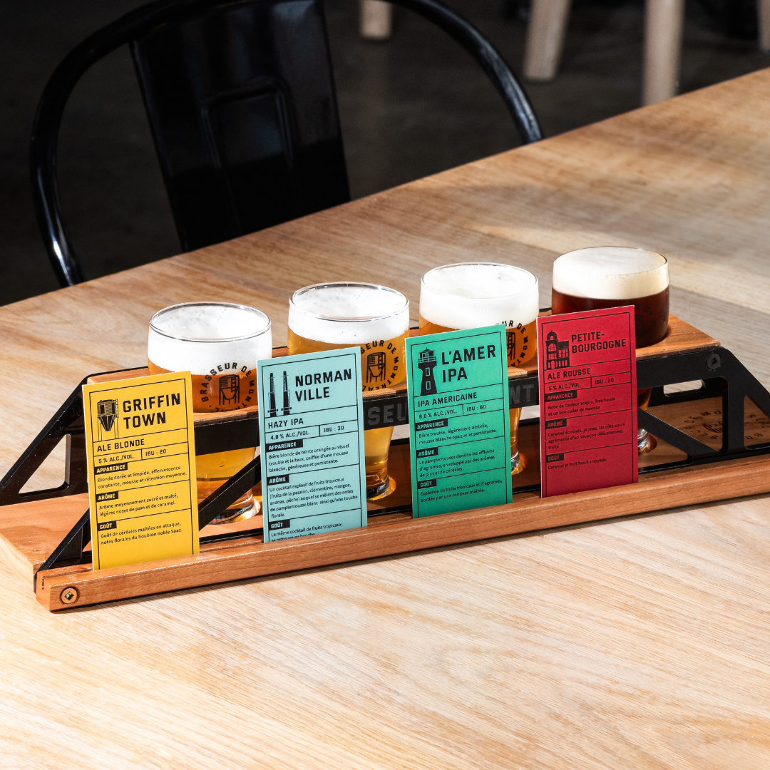 Planchette et dégustation de bière pour 2 personnes - Brasseur de Montréal