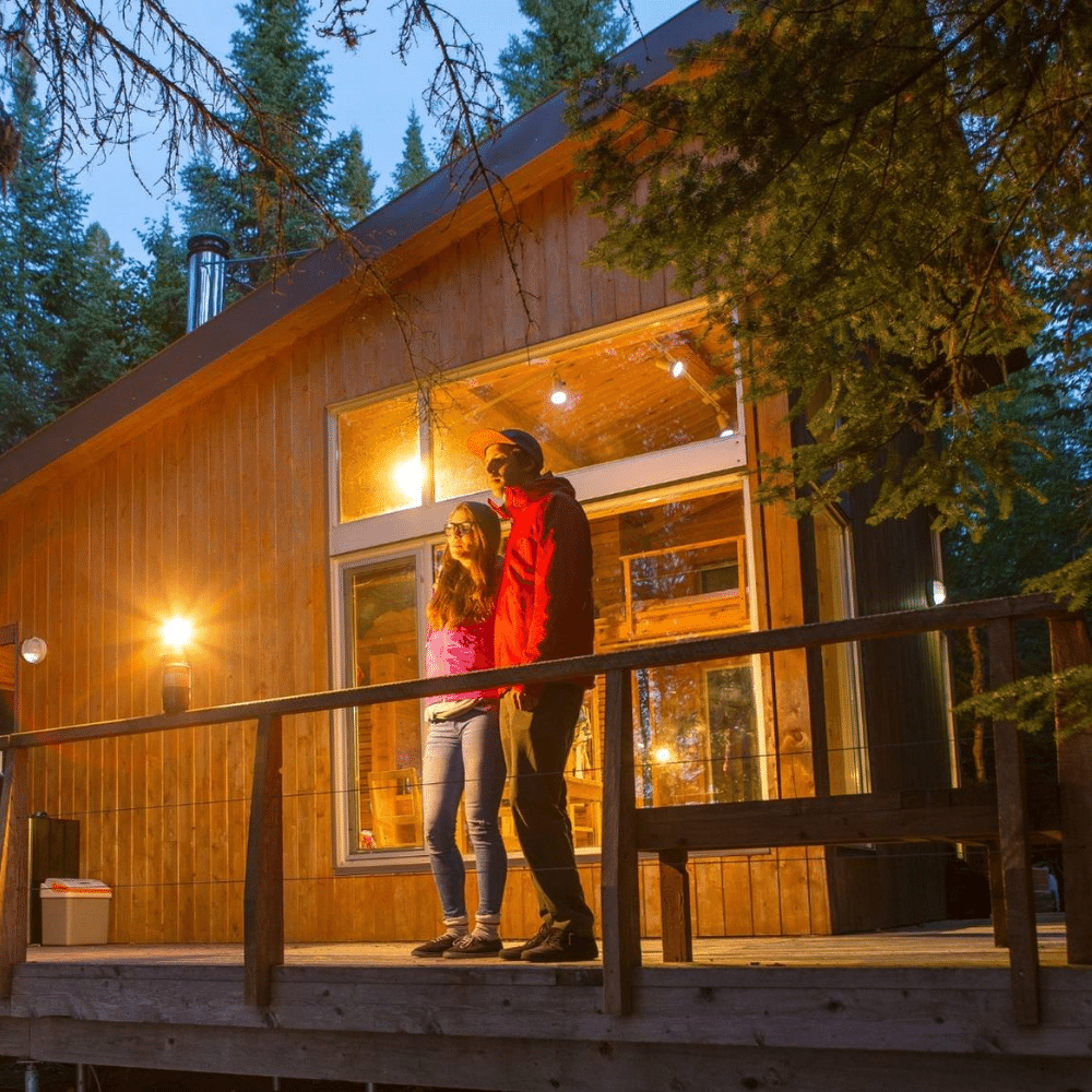 Nuitée en chalet ou yourte pour 2 personnes - Les Écogîtes du Lac Matagami