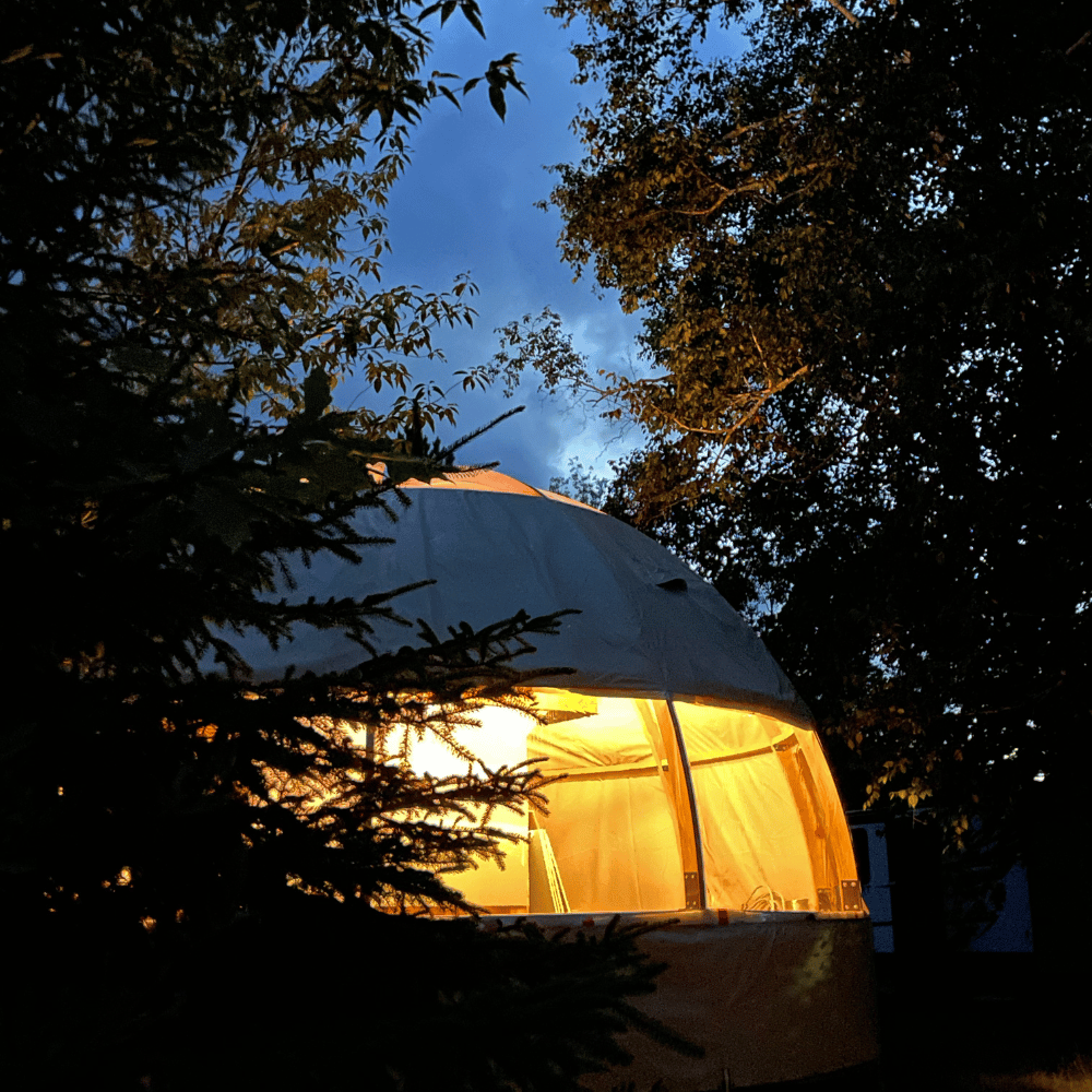 Deux nuits en dôme et souper fondue pour 2 personnes - Camping et Hébergement P'tit Paradis