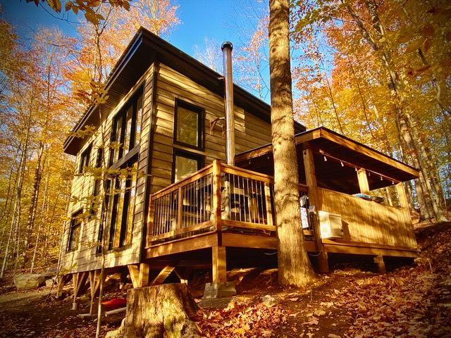 Night Stay at the La Luciole or L'Hêtre Chalet with Lake Access for 2 People - Au delà du Boulot