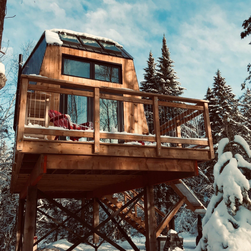 Forfait Un crédit pour un séjour dans une cabine pour 2 personnes - BESIDE LAO Cantons-de-l'Est disponible dans la catégorie Getaway - Coffrets Prestige - 1