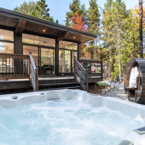 Package Two nights in Chalet Mangata Chute-à-Bull in St-Côme for 2 to 4 people – Chalets Galaxia available in Getaway - Coffrets Prestige - 1