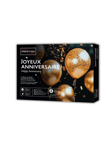 Coffret cadeau Joyeux anniversaire - Coffrets Prestige - Idée cadeau 1